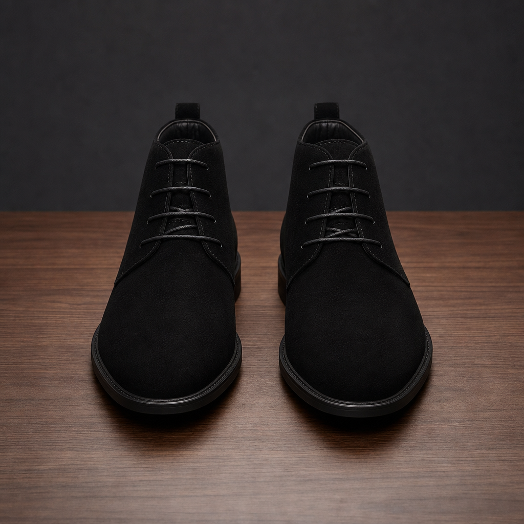 Corte Suede Chukka Boots in Black