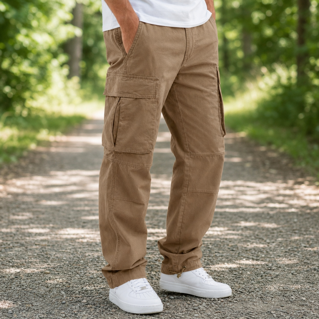 Cassis Relaxed Fit Cargo Pants in Brown