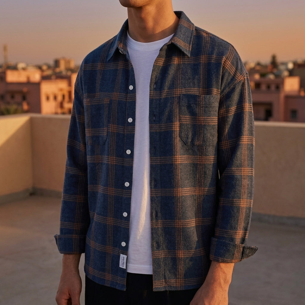 Slate Blue Plaid