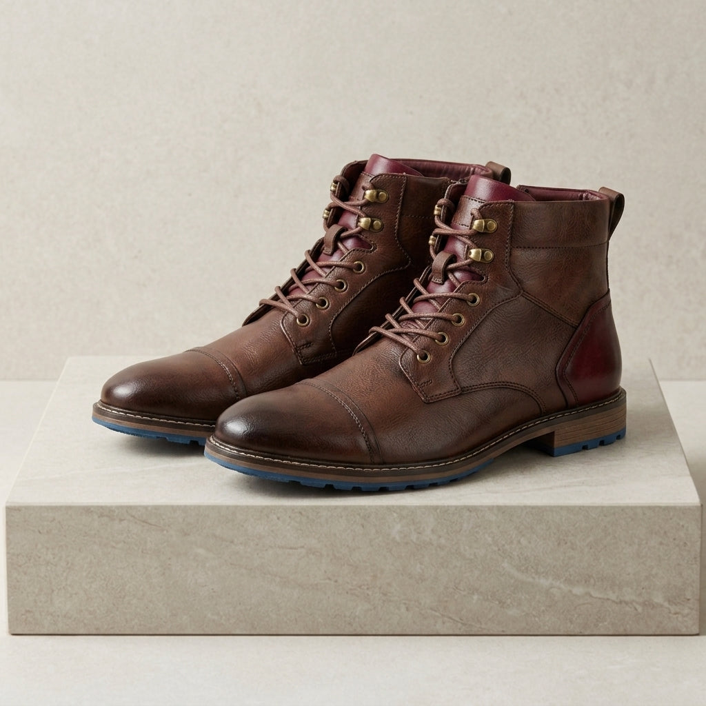 Walnut / Burgundy