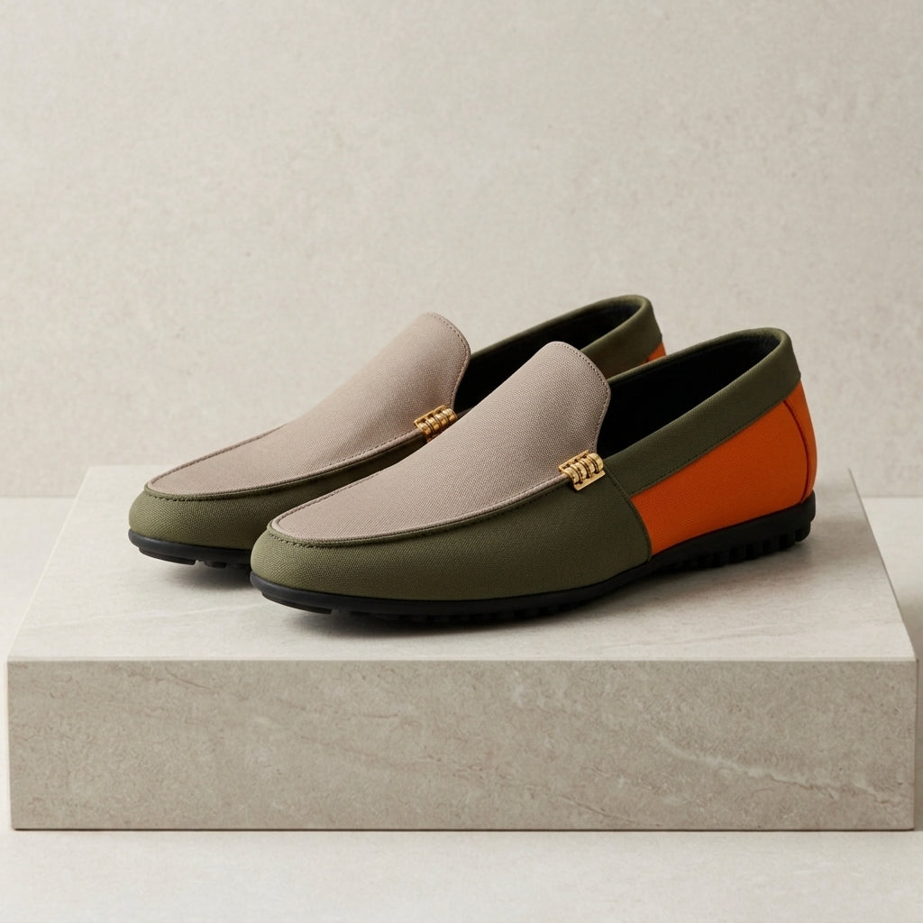 Taupe, Olive & Orange