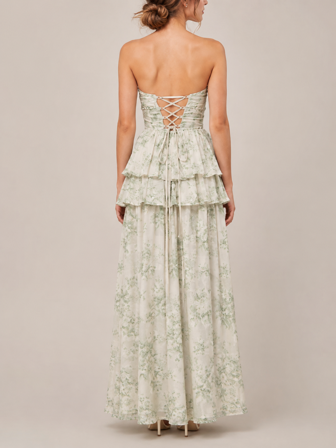 Estoril Floral Ruffle Maxi Dress
