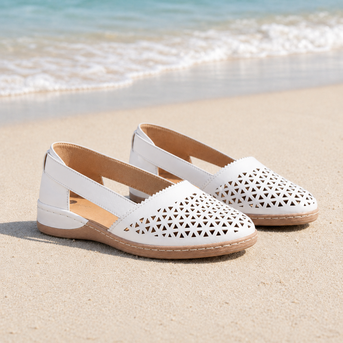 Montalcino Orthopedic Cutout Slip-On Flats