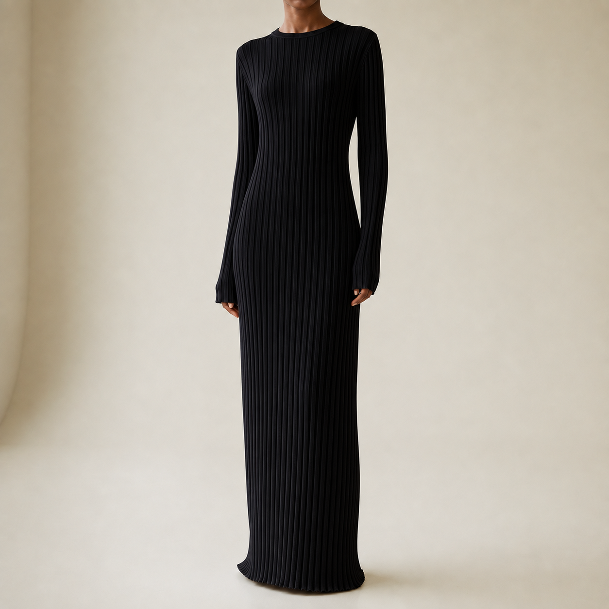 Rhodes Ribbed Knit Maxi Dress