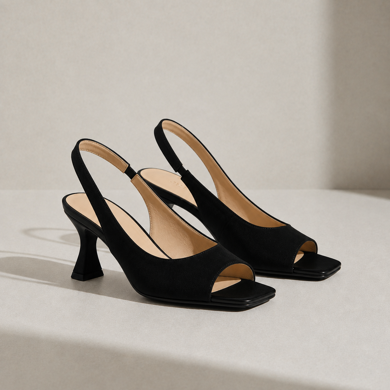 Bellagio Leather Slingback Heels