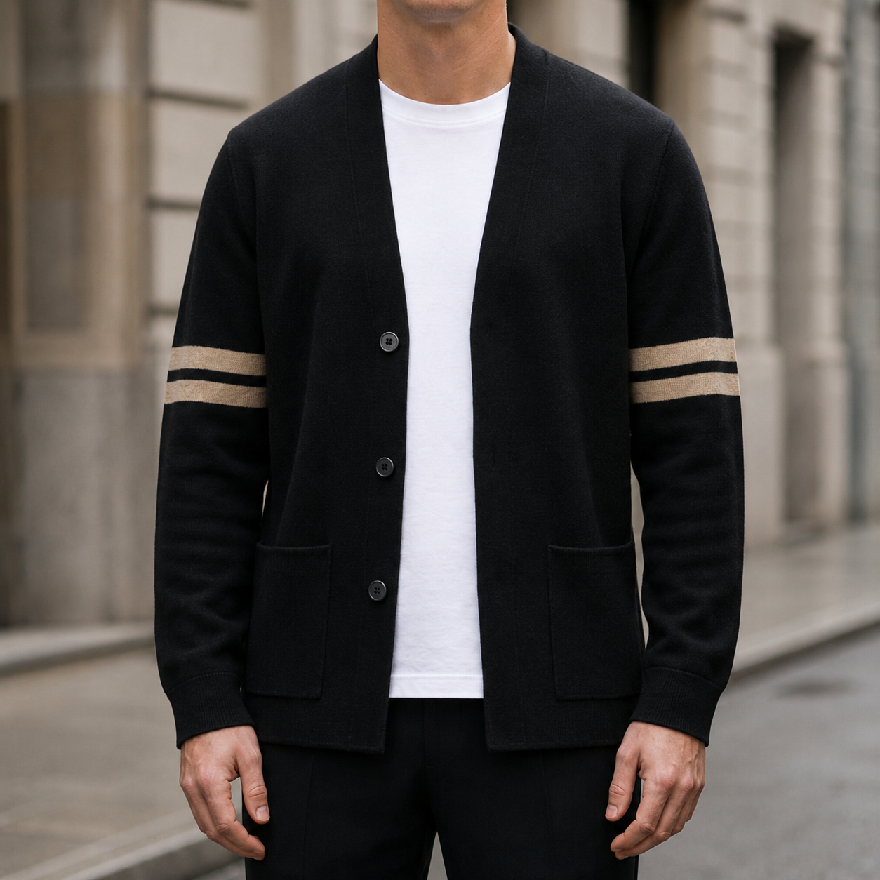 Monsanto Striped Knit Cardigan