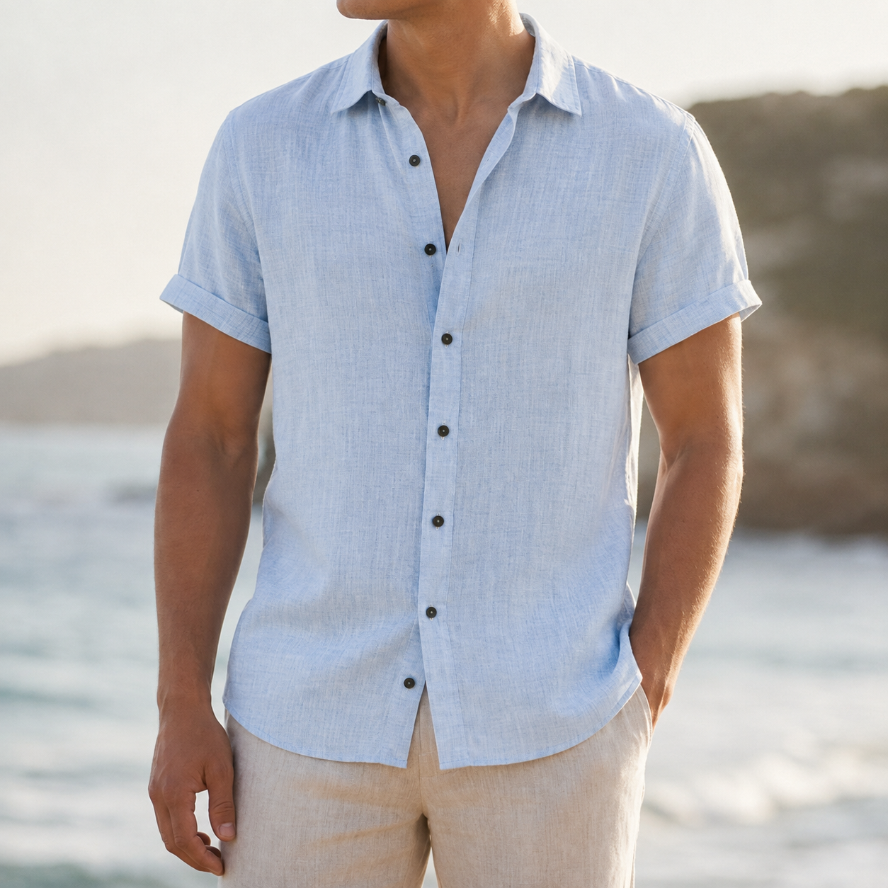 Methoni Linen Short Sleeve Shirt