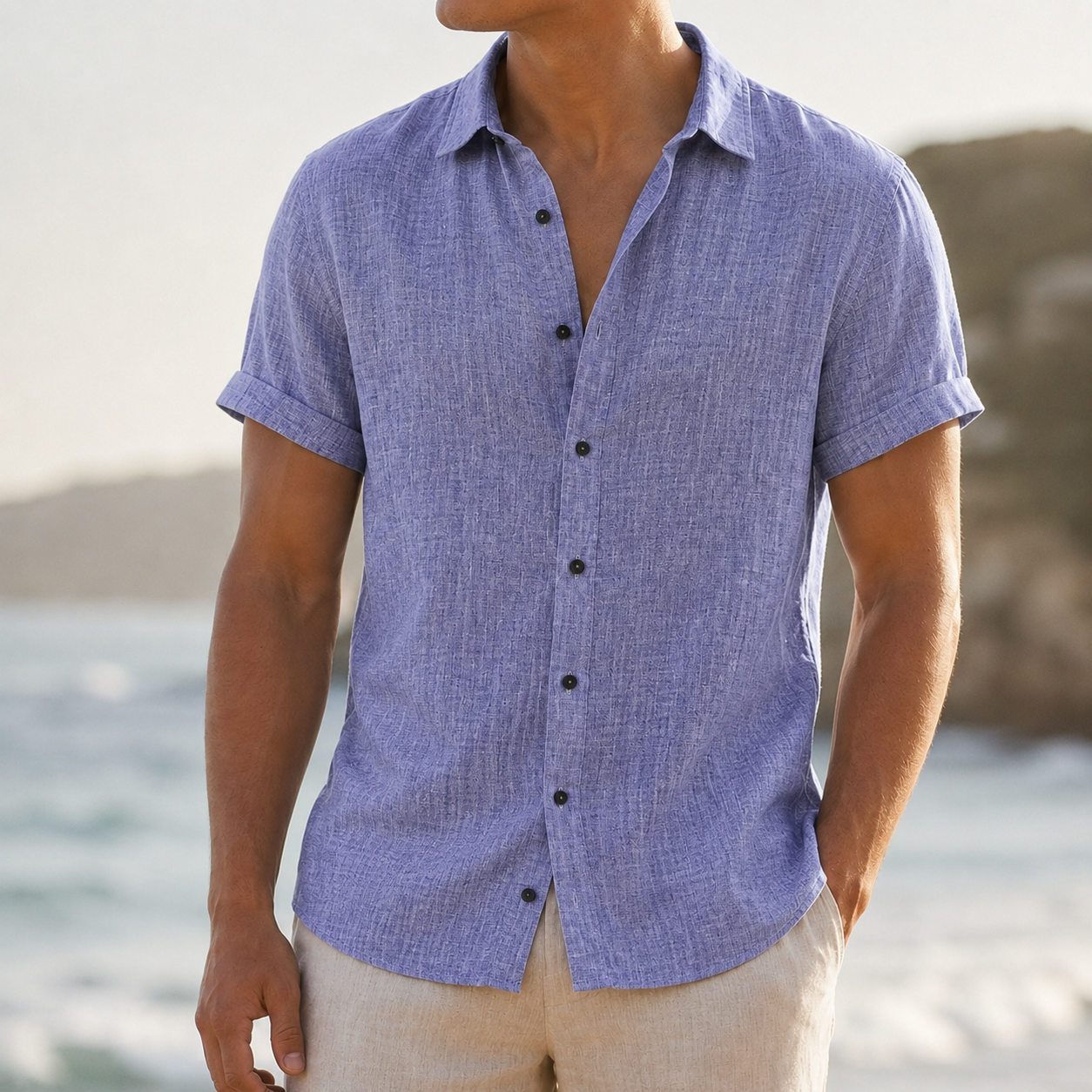 Methoni Linen Short Sleeve Shirt