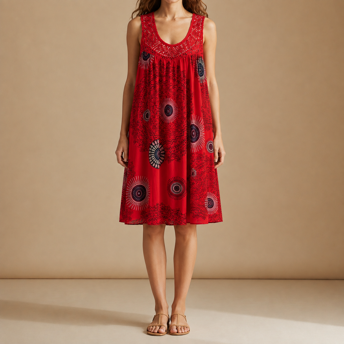 Menton Boho Print Sundress