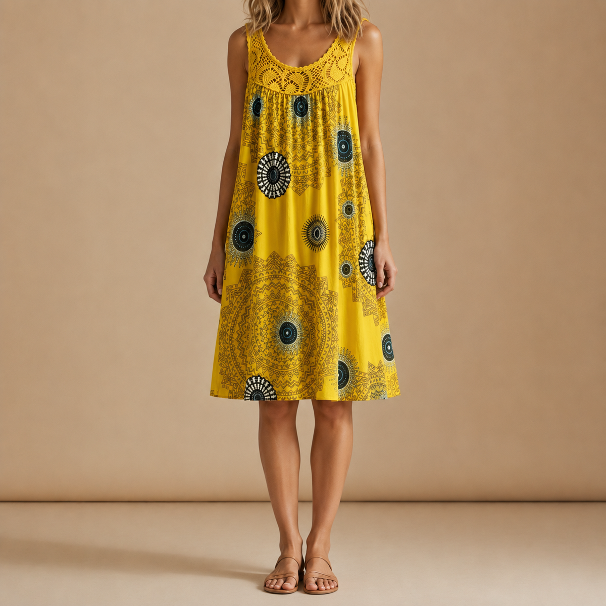 Menton Boho Print Sundress
