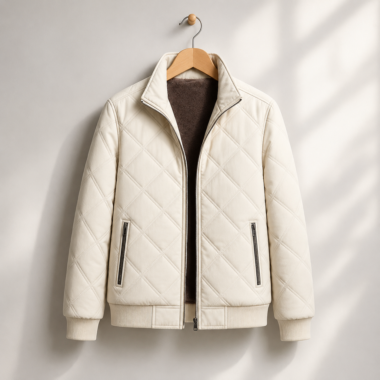 Gallipoli Quilted Fleece-Lined Bomber