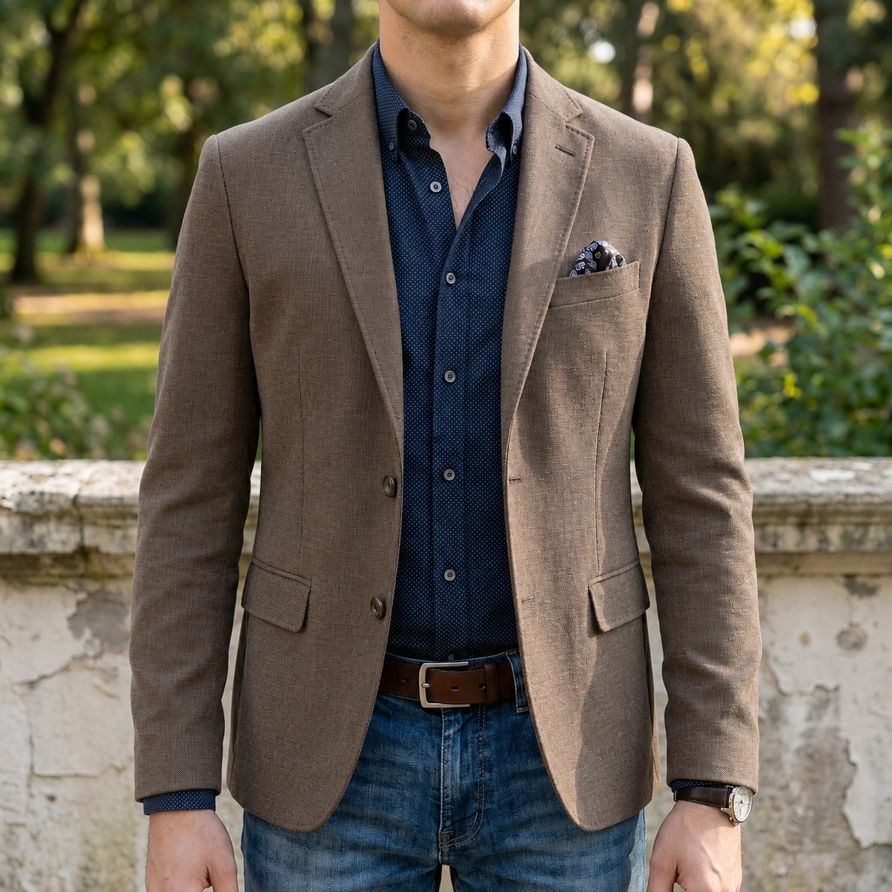 Chania Slim Fit Notch Blazer