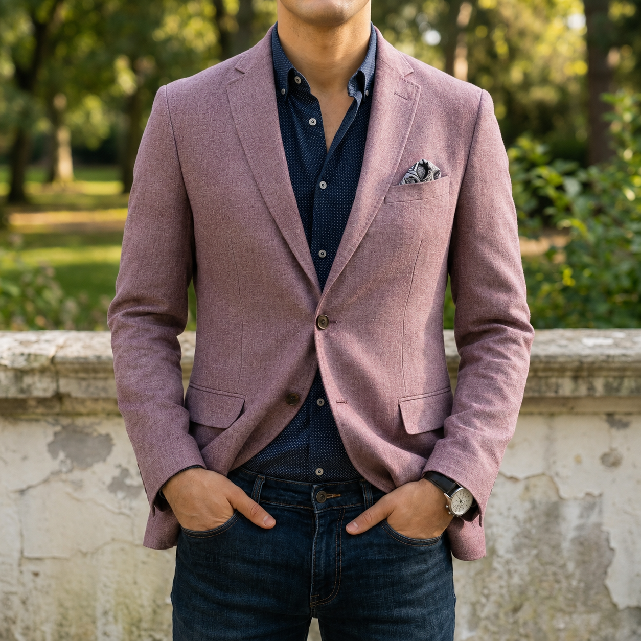 Chania Slim Fit Notch Blazer