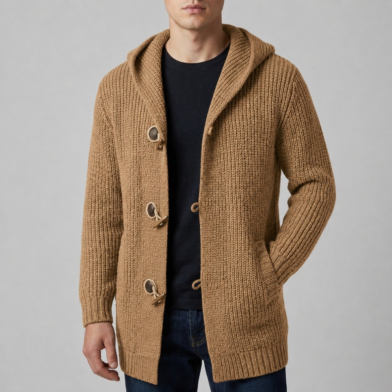 Hondarribia Hooded Toggle Cardigan
