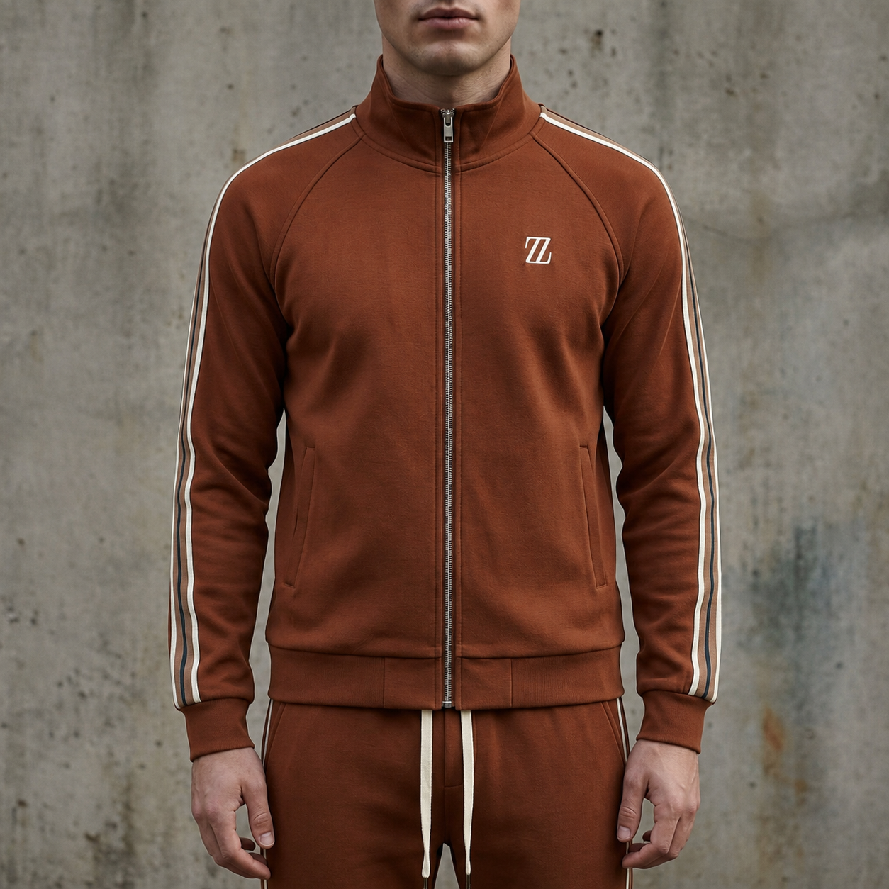 Skiathos Striped Tracksuit Set