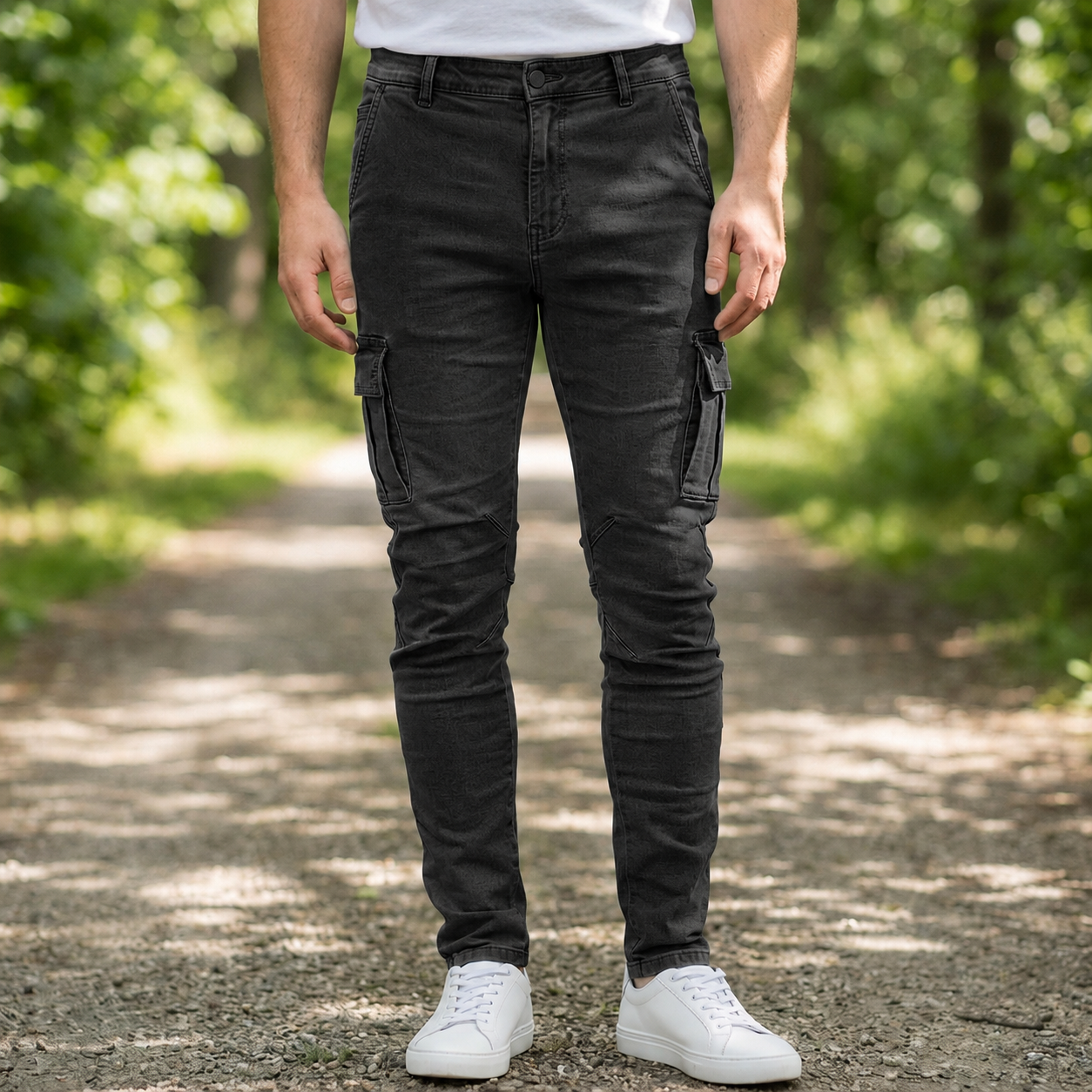 Rapallo Slim Cargo Denim Jeans