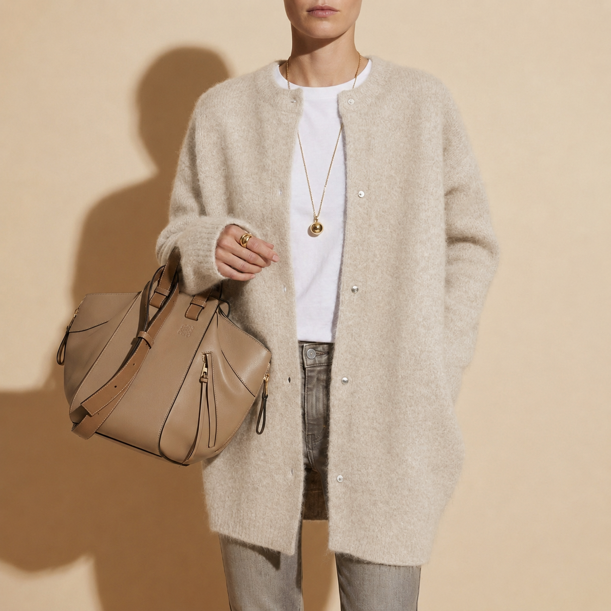 Larnaca Oversized Wool Cardigan