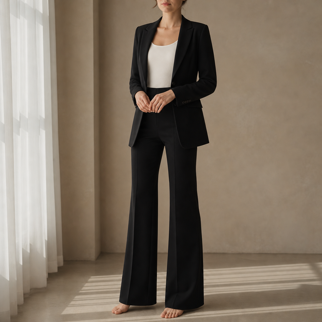 Ithaca Tailored Two-Piece Suit in Black