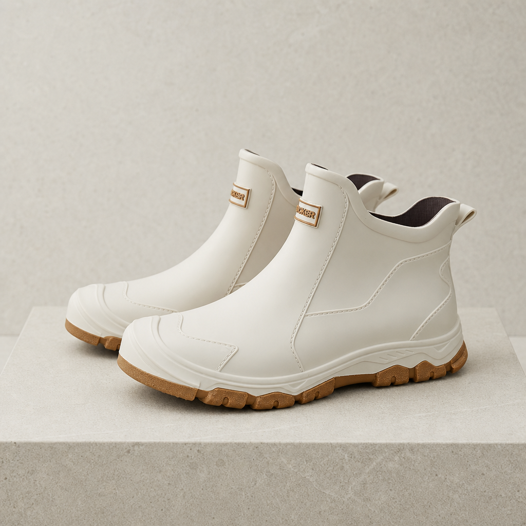 Maratea Waterproof Slip-On Boots in Beige