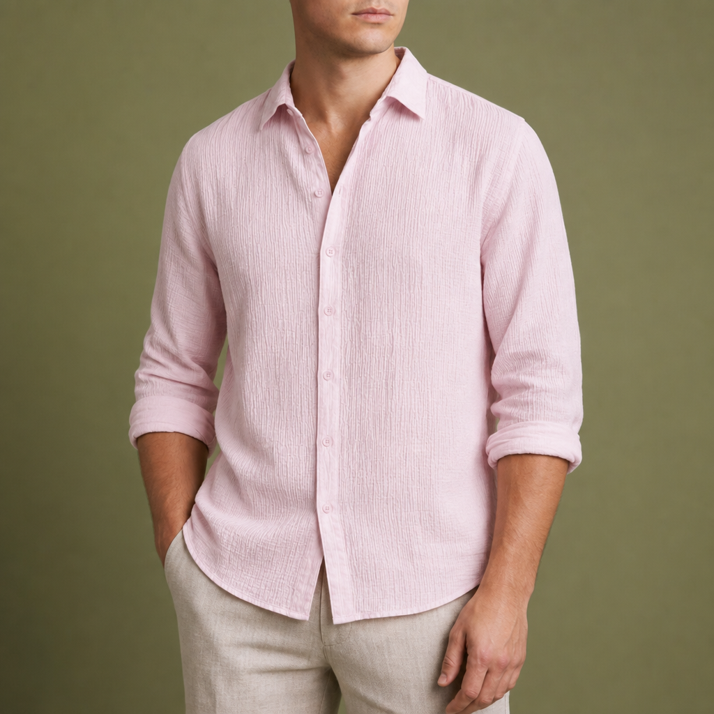 Pula Linen Blend Shirt in Pink