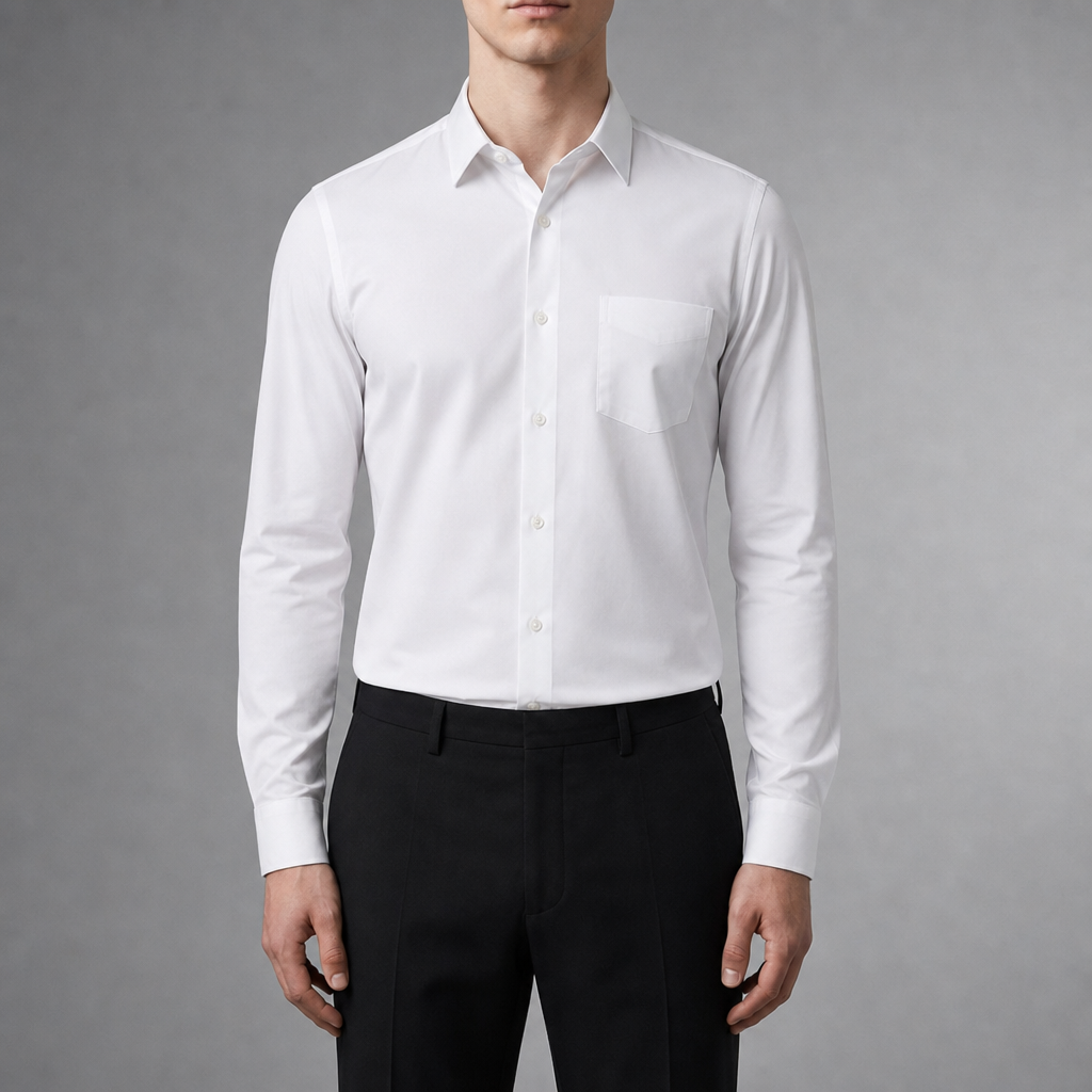 Cefalu Slim Fit Dress Shirt in White