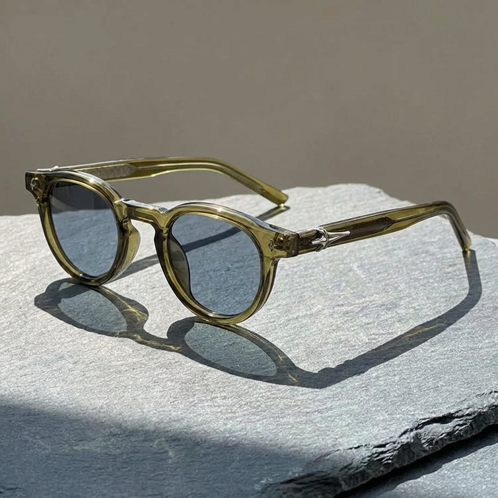 Olive Crystal Blue