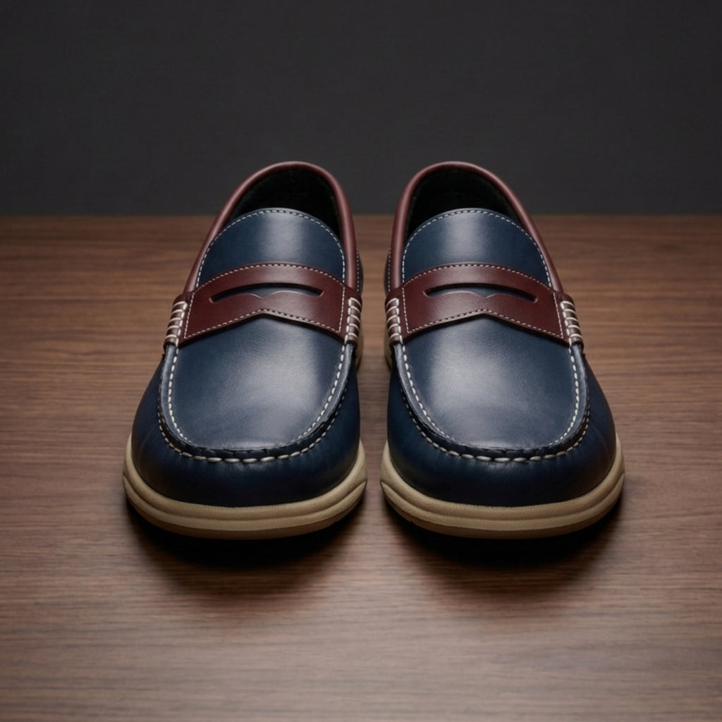 Navy / Burgundy