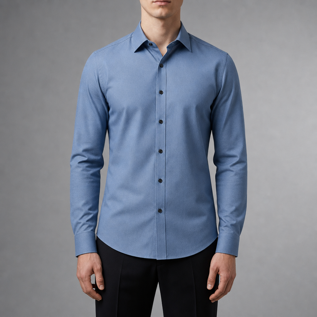 Cefalu Slim Fit Dress Shirt in Light Blue