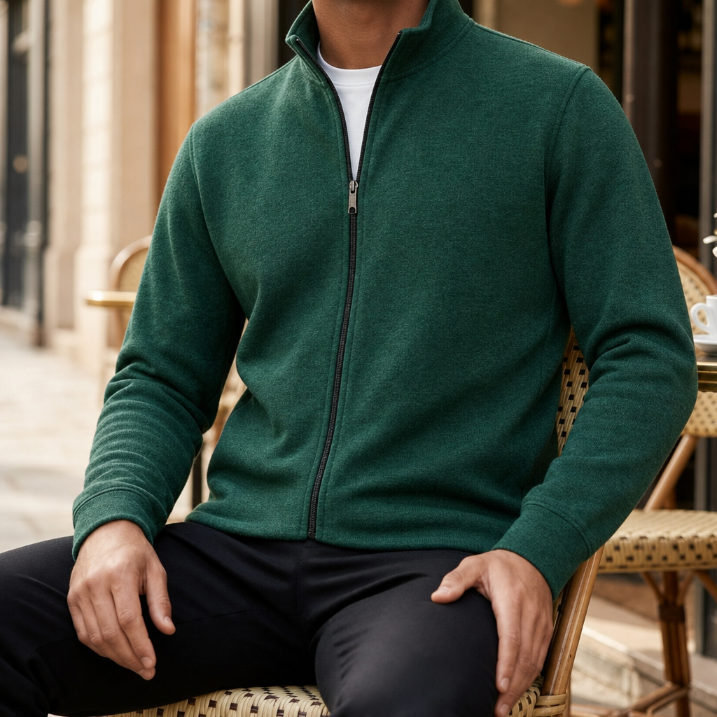 Sperlonga Full-Zip Fleece Jacket in Green