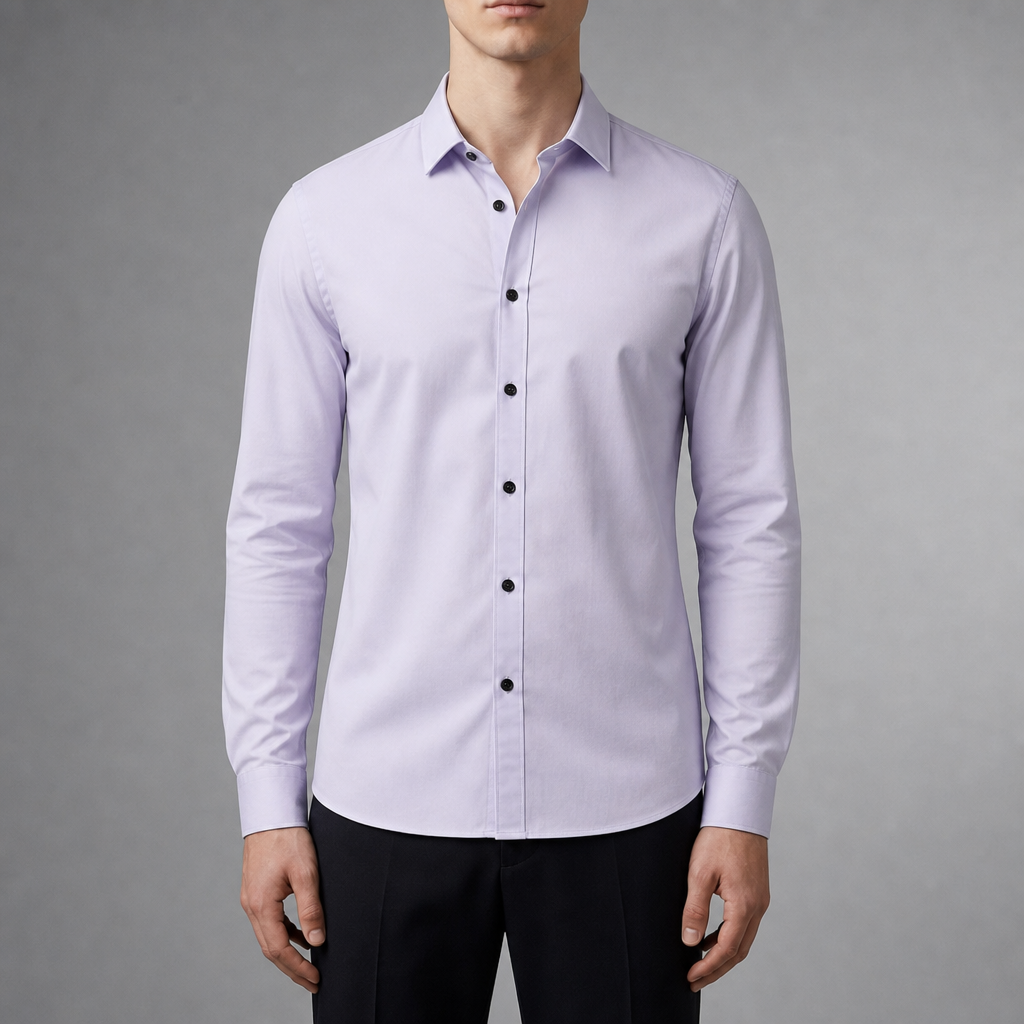 Cefalu Slim Fit Dress Shirt in Light Purple