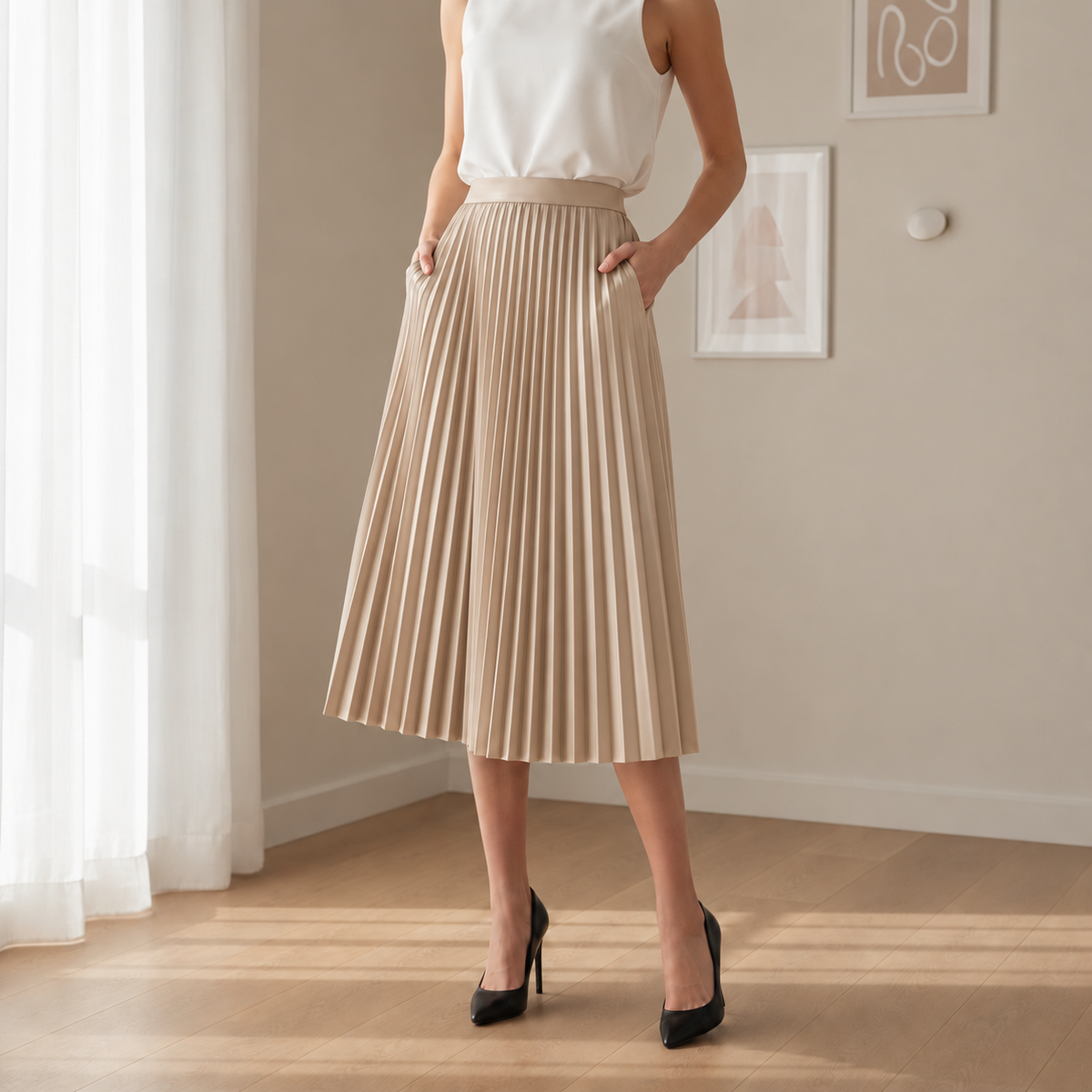 Ikaria Pleated Skirt