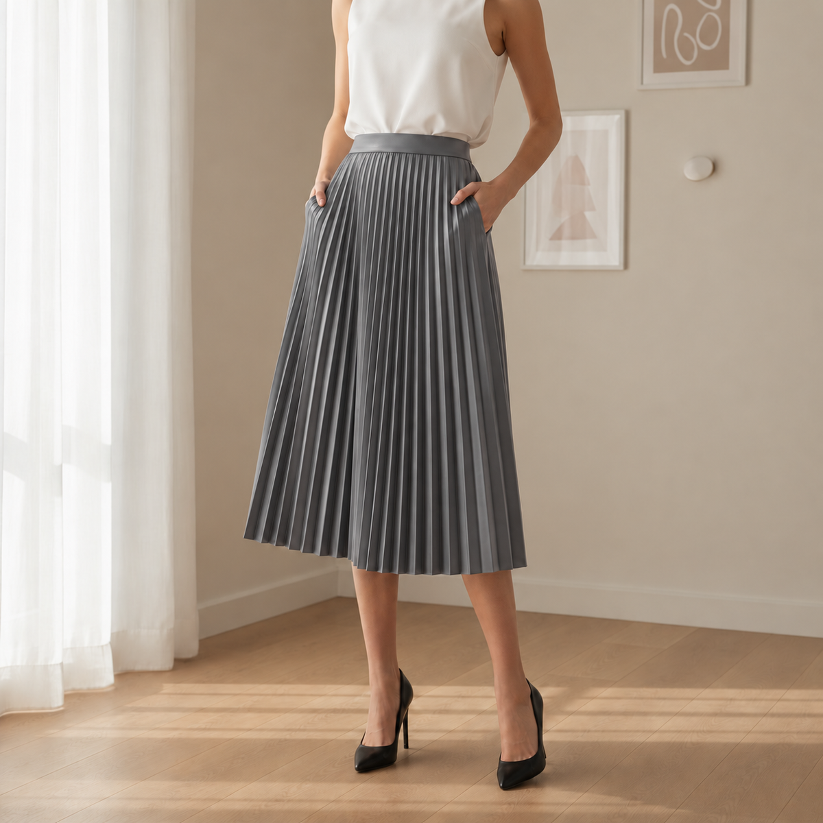 Ikaria Pleated Skirt
