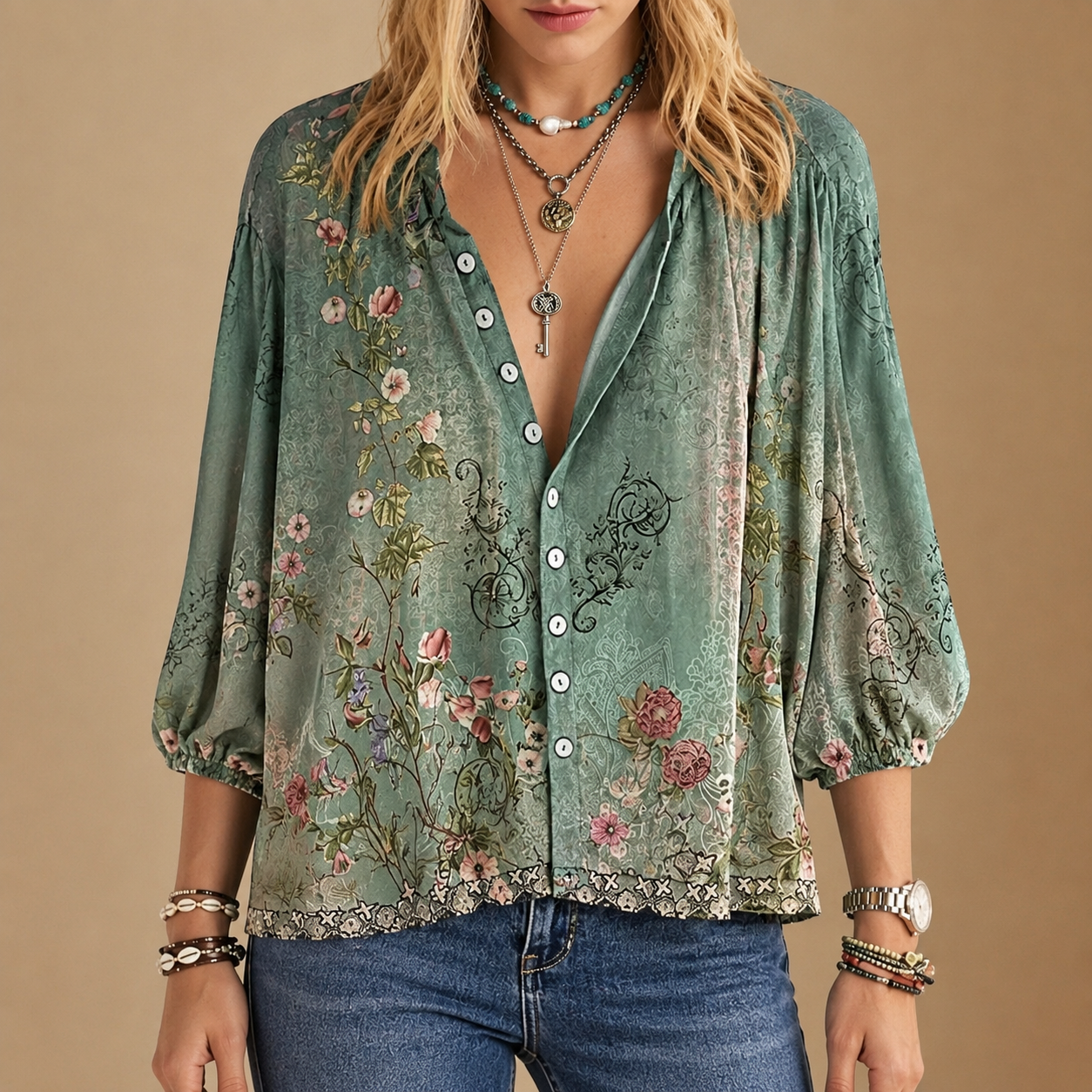 Apt Sofia's Button-Up Blouse