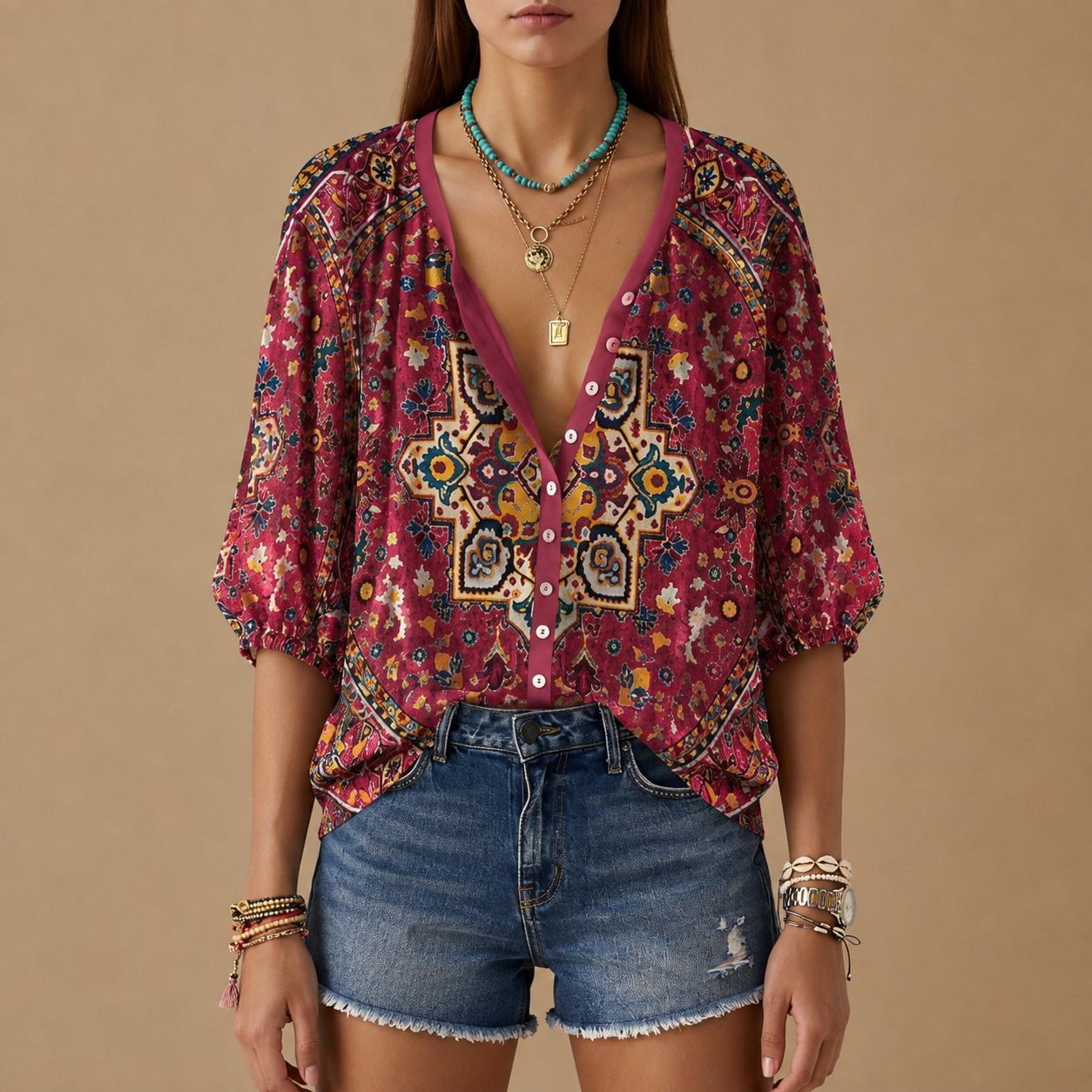 Apt Sofia's Button-Up Blouse