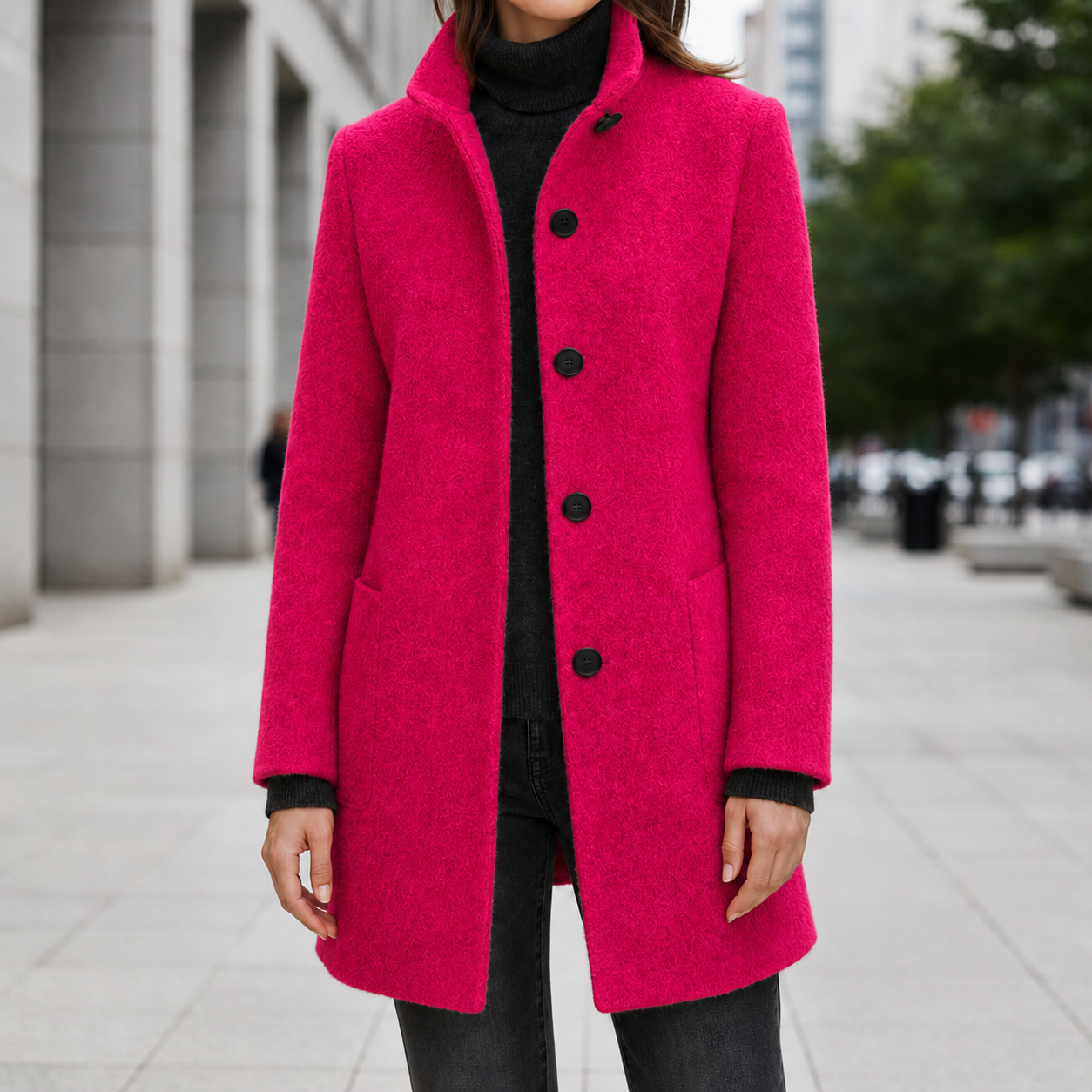 Arles Wool-Blend Midi Coat