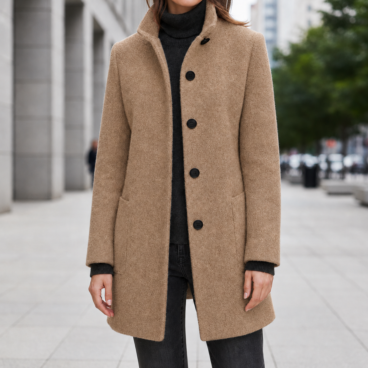 Arles Wool-Blend Midi Coat