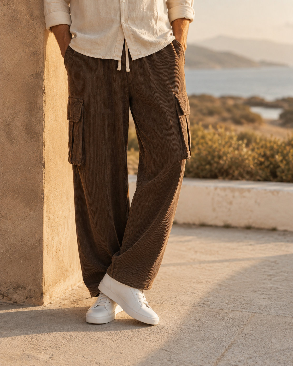Sifnos Corduroy Cargo Pants