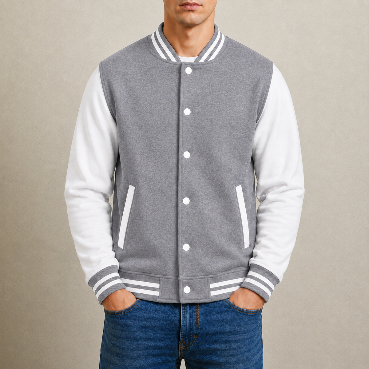 Calvero Contrast Varsity Jacket