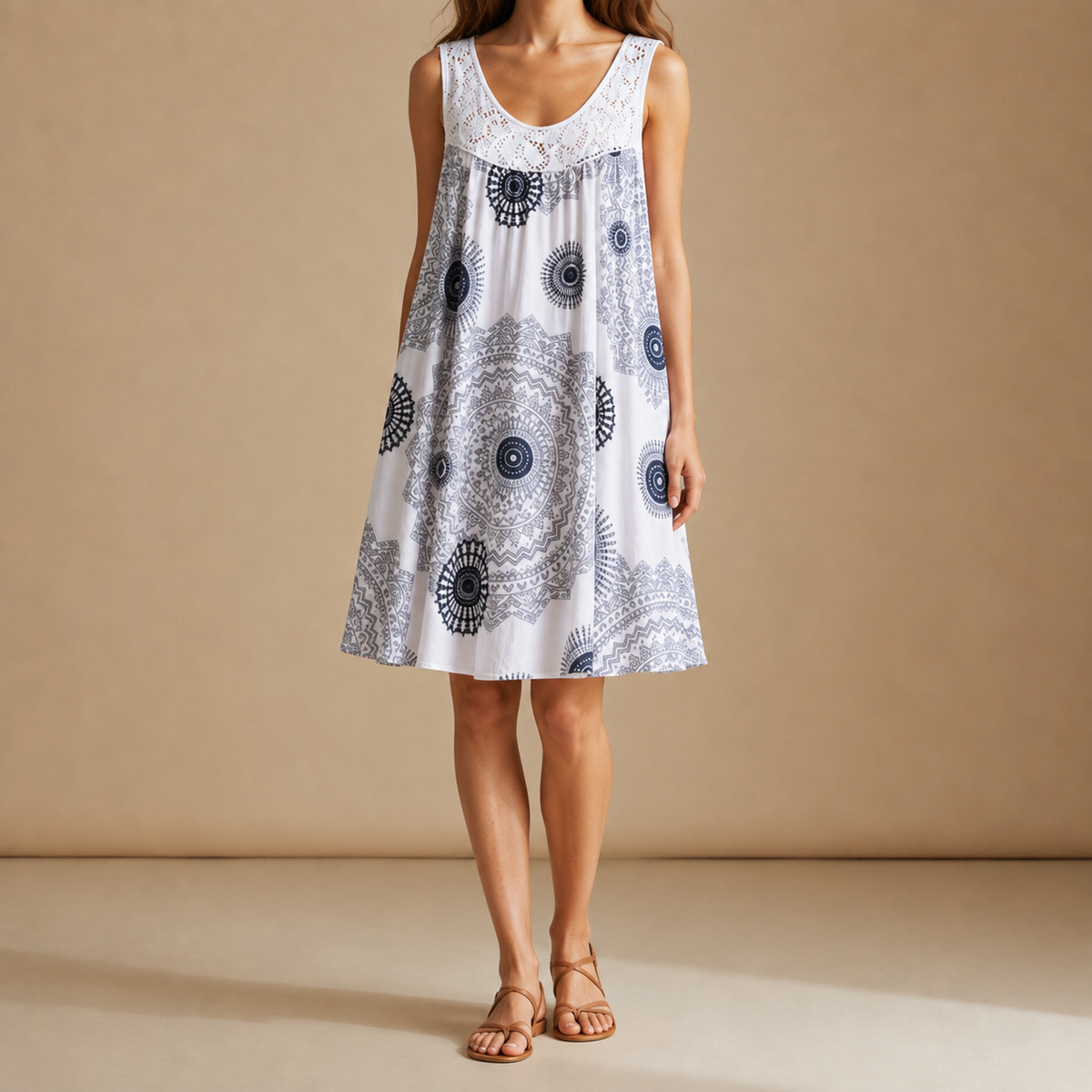 Menton Boho Print Sundress