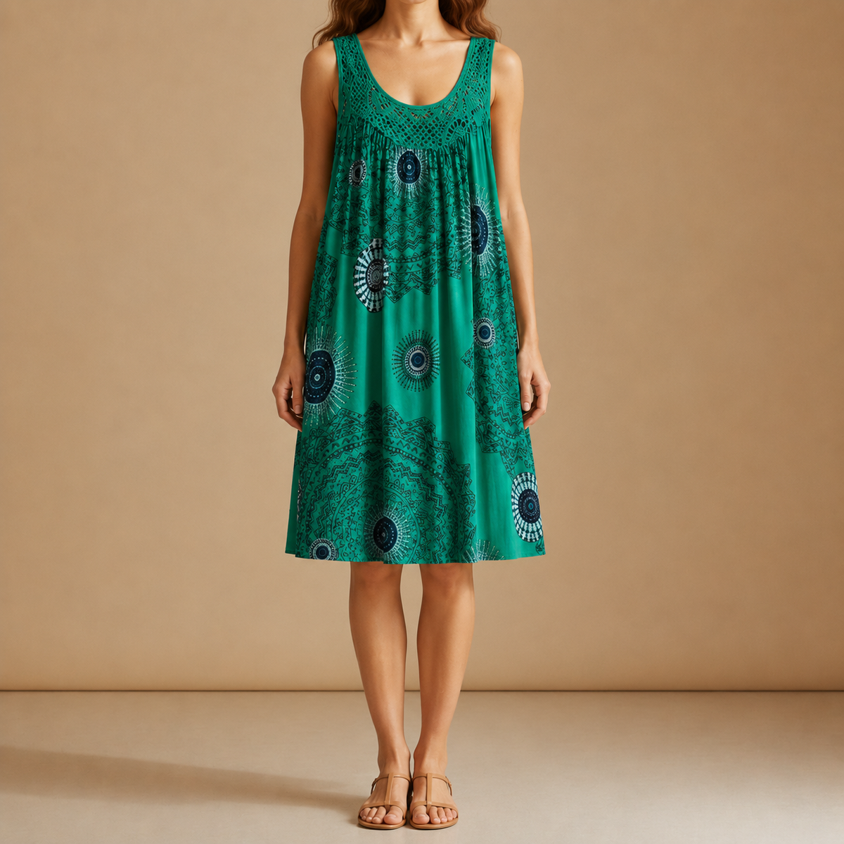 Menton Boho Print Sundress