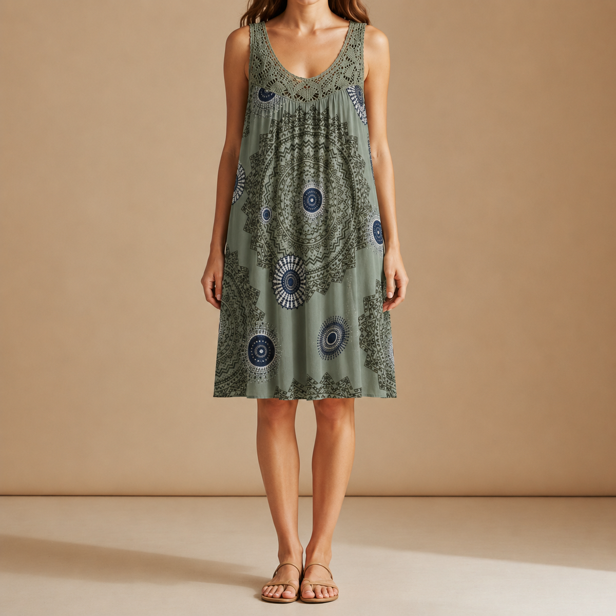 Menton Boho Print Sundress