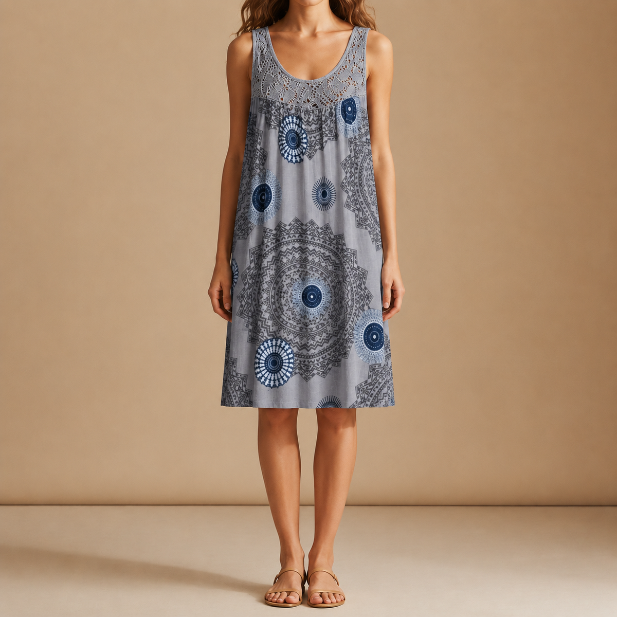 Menton Boho Print Sundress