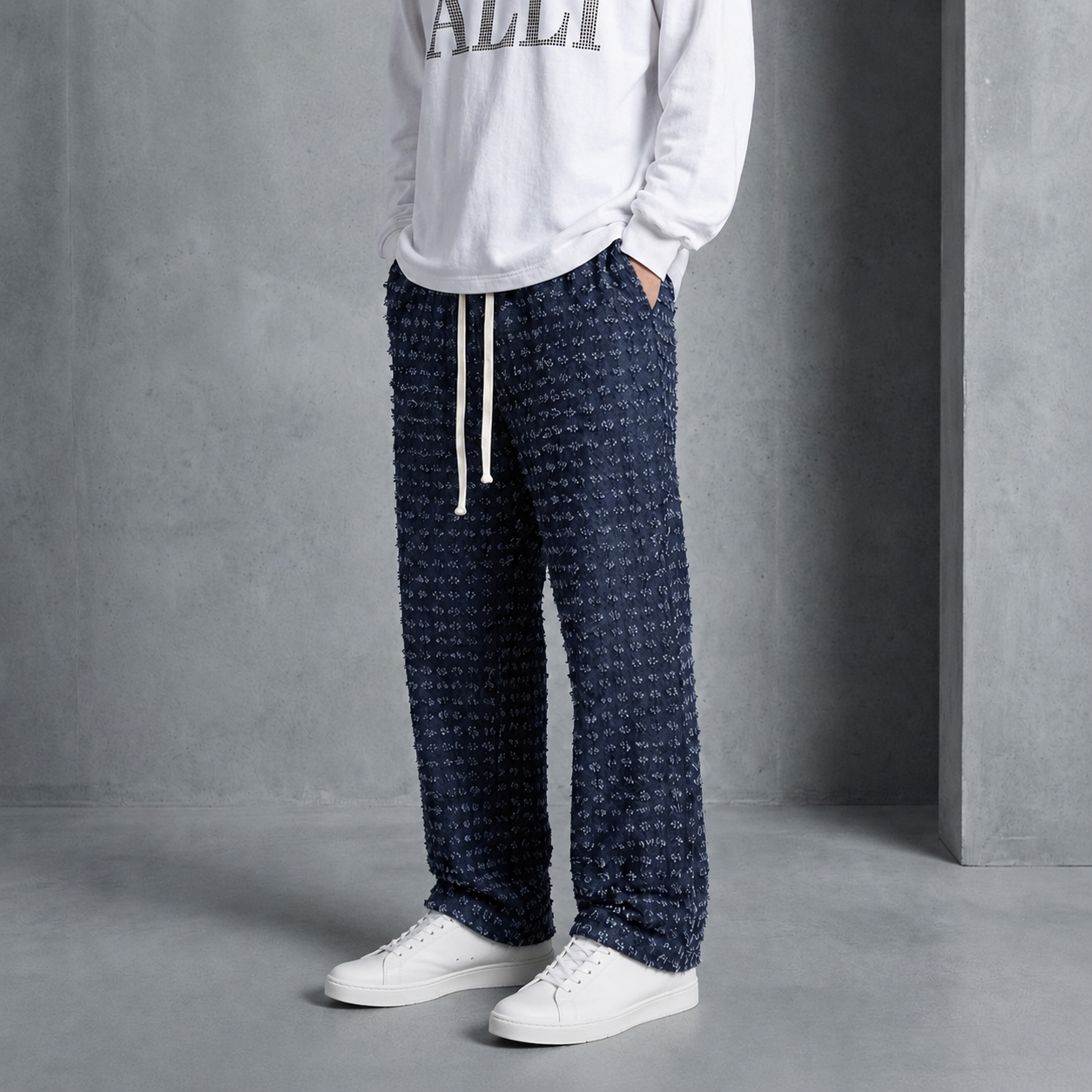 Collioure Textured Wide-Leg Pants