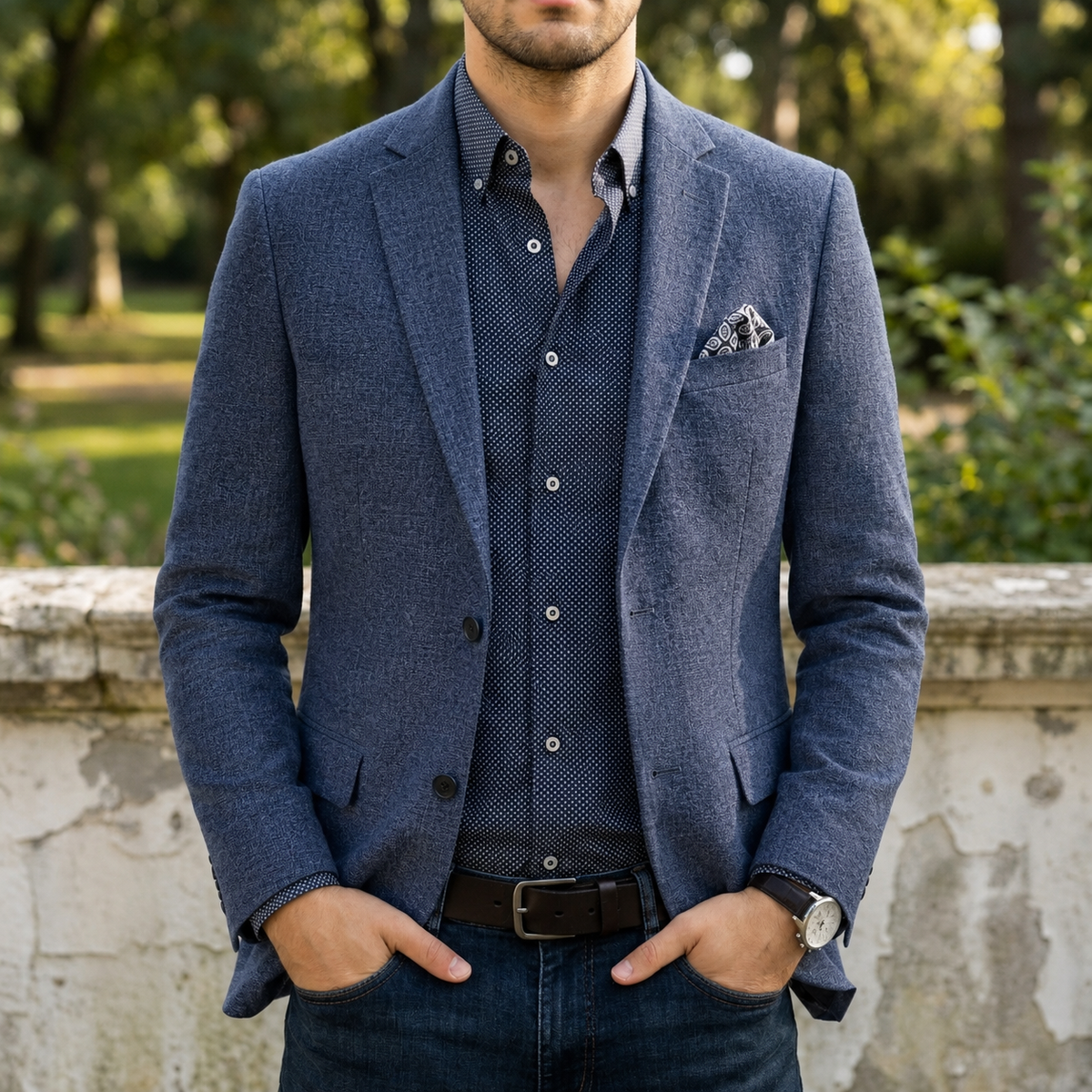 Chania Slim Fit Notch Blazer