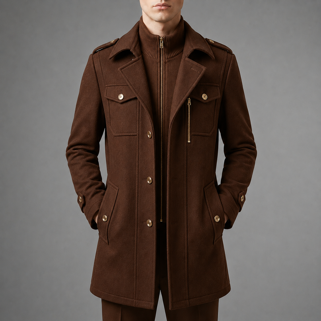 Tinos Wool Blend Overcoat