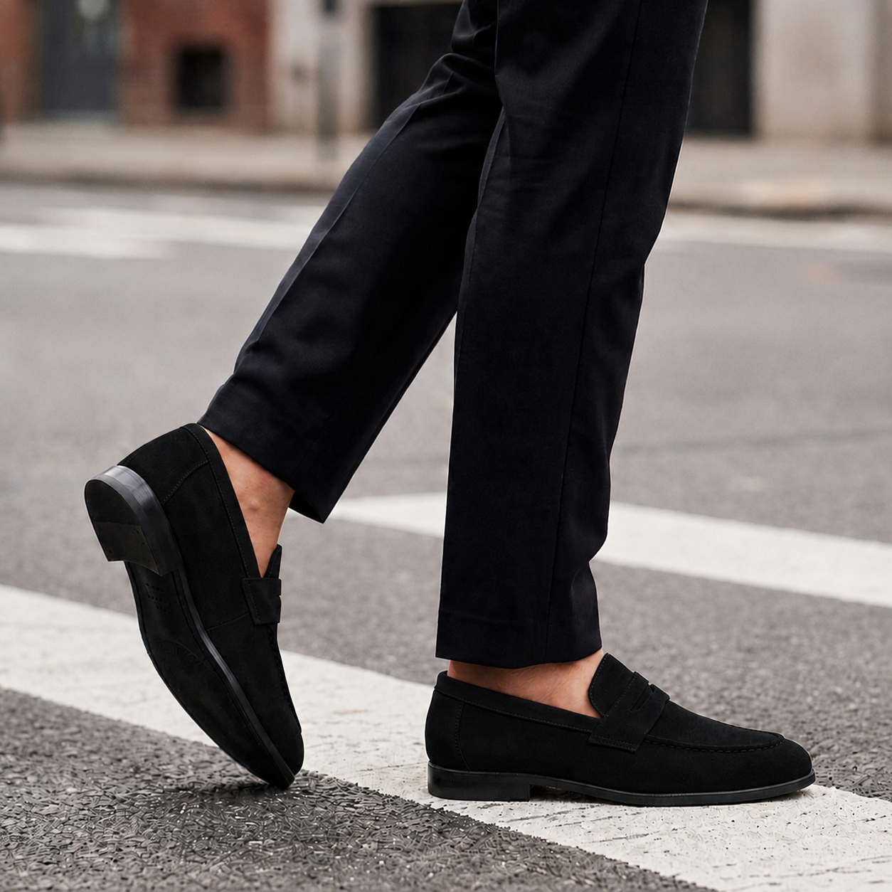 Mougins Suede Penny Loafers